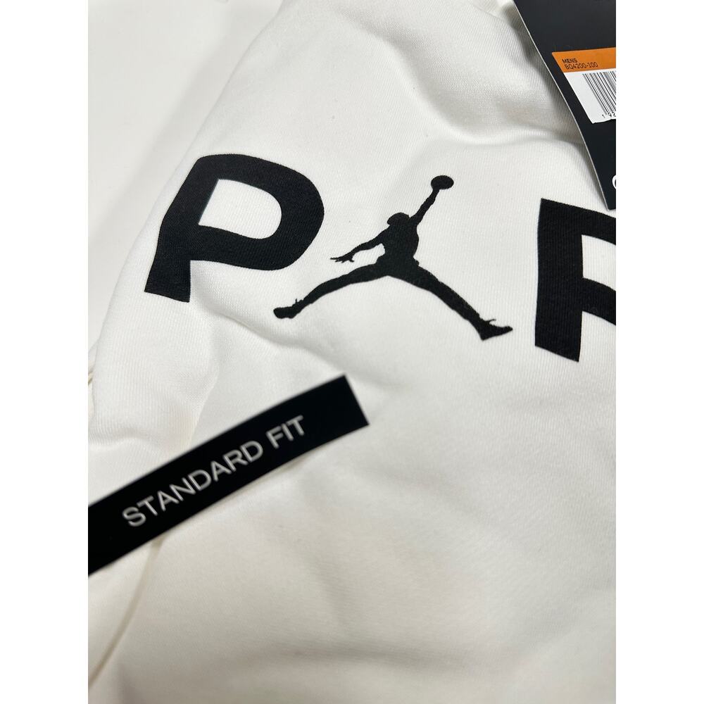 Nike Jordan Paris Saint-Germain PSG Hoodie White Size XXL BQ4200-100 New - Picture 8 of 16